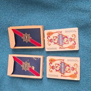 Vintage TWA Airlines Playing Cards - Sealed Deck - Blue Red Gold Logo